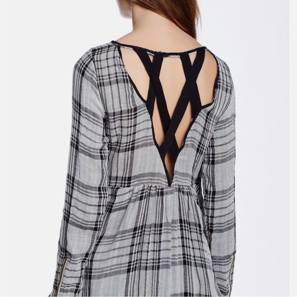Free People Swing Me Baby Frayed hem Tunic - Picture 7 of 8